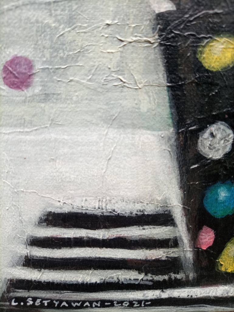 Original Expressionism Still Life Painting by Lilik Setyawan