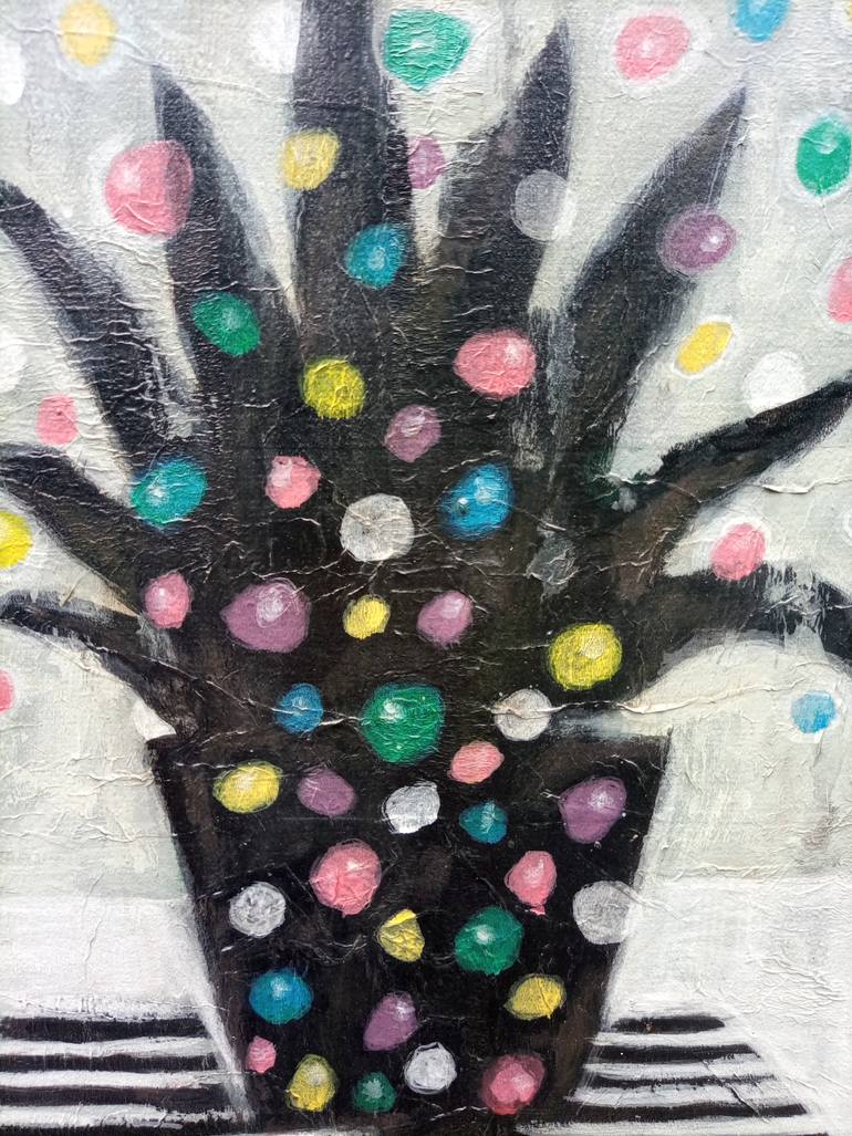 Original Expressionism Still Life Painting by Lilik Setyawan