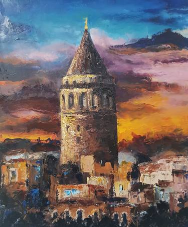 Original Impressionism Cities Paintings by Nihal Dogan