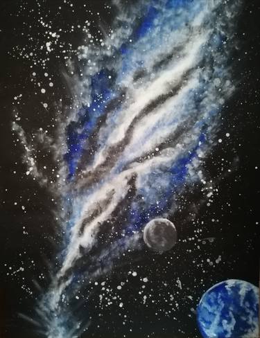Print of Fine Art Outer Space Paintings by samantha marcone