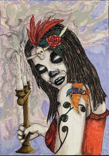 Original Illustration Women Drawing by Alexandru Pasca