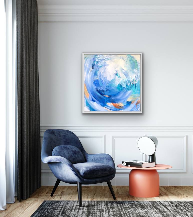 Original Abstract Expressionism Abstract Painting by Sarah Schneider