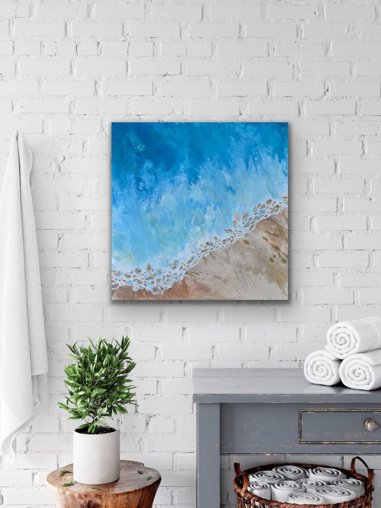 Original Abstract Water Painting by Sarah Schneider