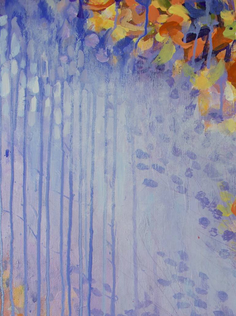 Original Impressionism Abstract Painting by Sarah Schneider