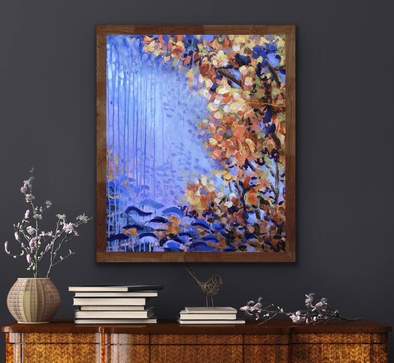 Original Impressionism Abstract Painting by Sarah Schneider