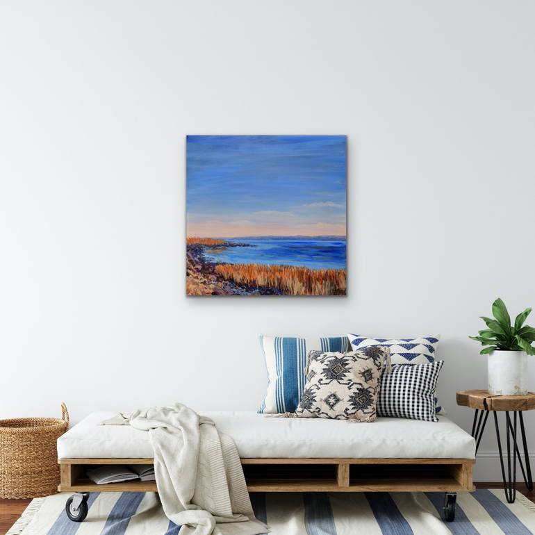 Original Impressionism Seascape Painting by Sarah Schneider