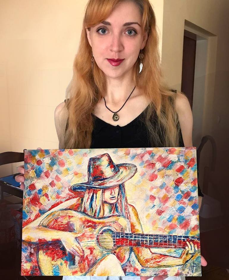 Original Figurative Pop Culture/Celebrity Painting by Veronika Chernyshkova