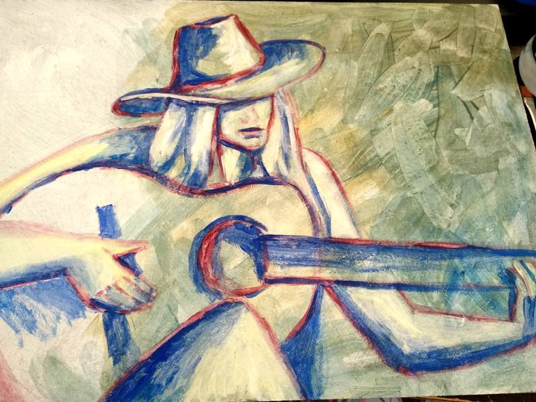 Original Figurative Pop Culture/Celebrity Painting by Veronika Chernyshkova