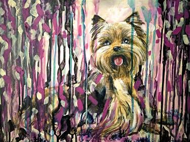 Print of Dogs Paintings by Veronika Pozdniakova
