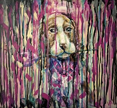 Print of Dogs Paintings by Veronika Pozdniakova