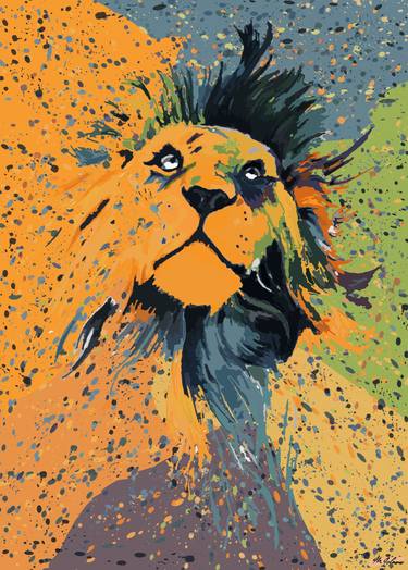 Lion of Myriad colors 2 (Darker shades of color) thumb