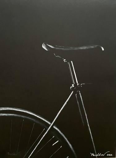 Original Realism Bicycle Paintings by Yury Peshkov