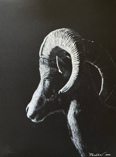 Original Realism Animal Painting by Yury Peshkov