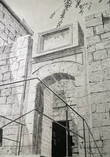 Original Realism Architecture Painting by Yury Peshkov