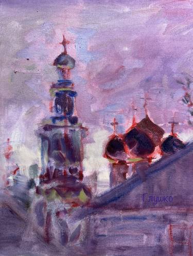 Original Impressionism Religion Painting by Dmitry Glushko