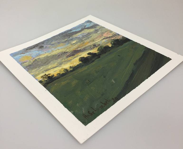 Original Figurative Landscape Painting by Hubert Schneebeli