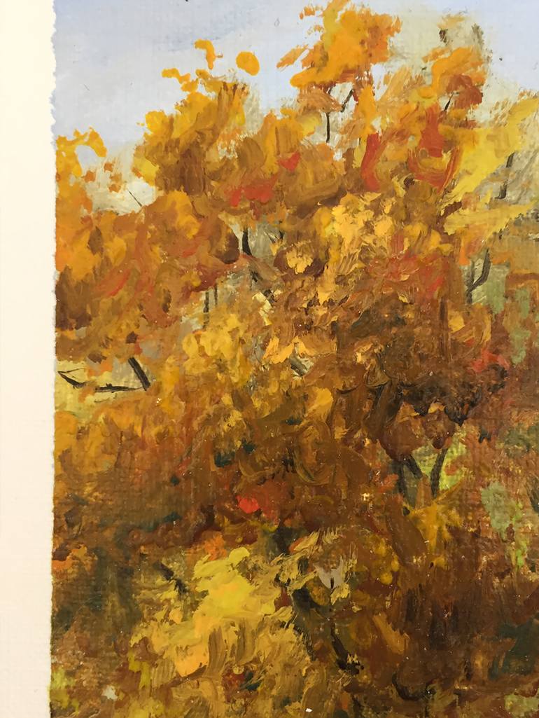 Original Impressionism Nature Painting by Hubert Schneebeli