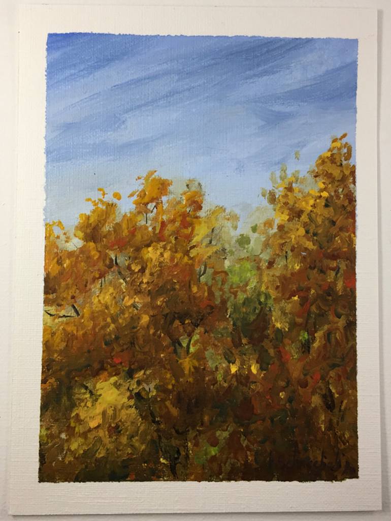 Original Impressionism Nature Painting by Hubert Schneebeli