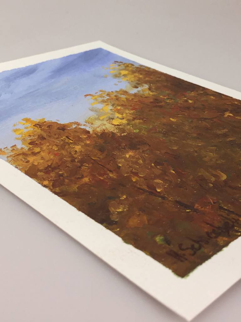 Original Impressionism Nature Painting by Hubert Schneebeli