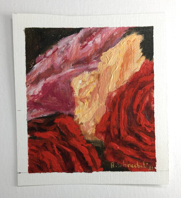 Original Impressionism Still Life Painting by Hubert Schneebeli