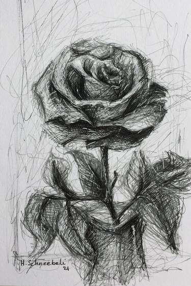 Rose in a vase thumb