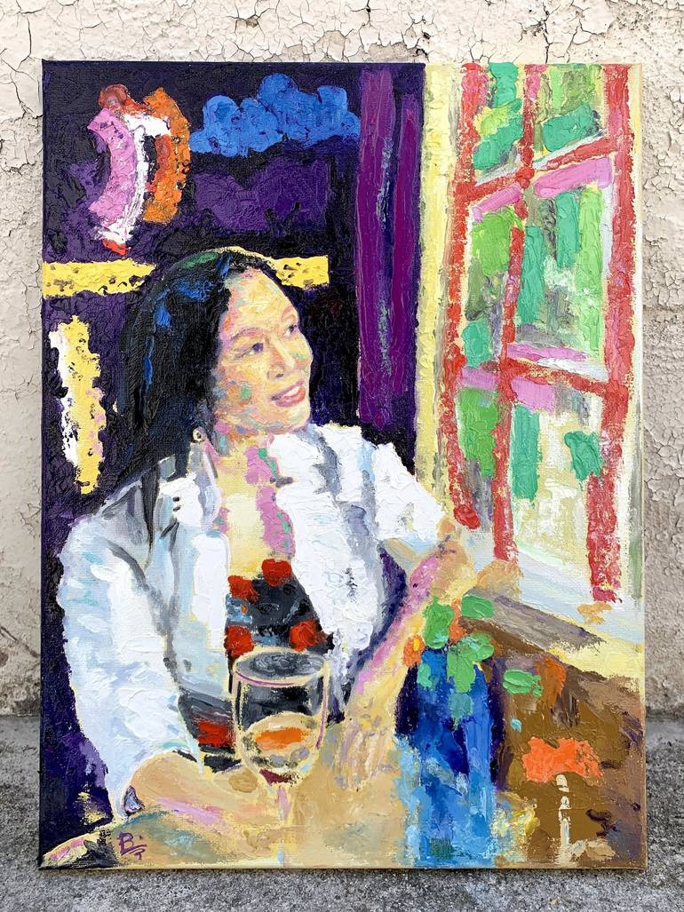 Original Abstract Expressionism Portrait Painting by Brian Utsler