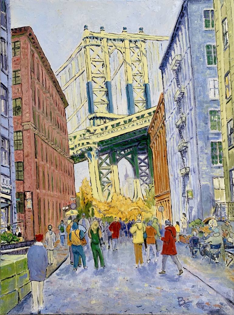 Original Impressionism Cities Painting by Brian Utsler