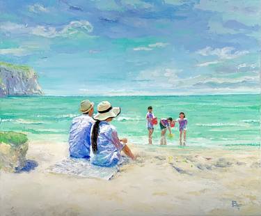 Original Contemporary Beach Painting by Brian Utsler