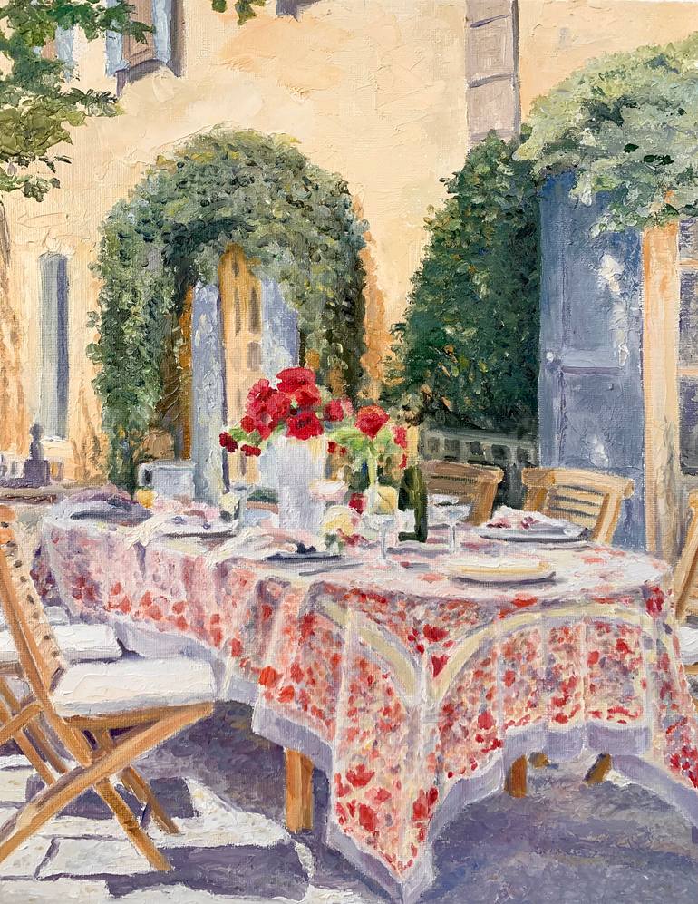 Original Classicism Garden Painting by Brian Utsler