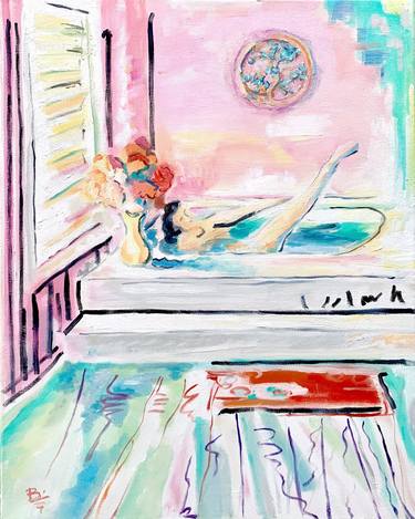 Original Abstract Expressionism Women Painting by Brian Utsler