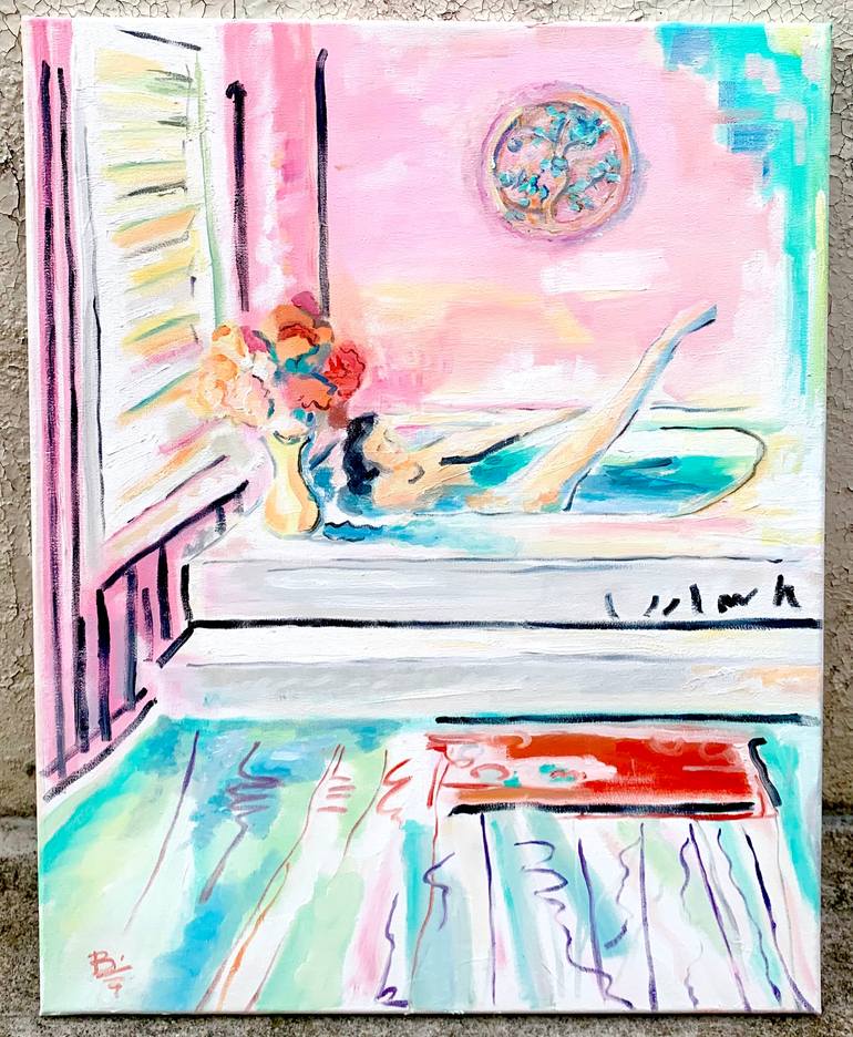 Original Abstract Expressionism Women Painting by Brian Utsler