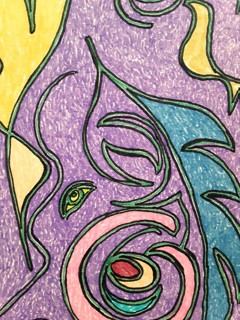 Original Abstract Drawing by Karen Mcclendon