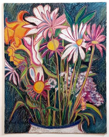 Original Abstract Floral Drawings by Karen McClendon