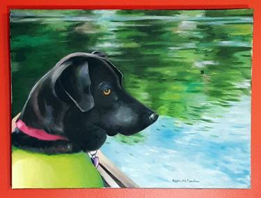 Print of Modern Dogs Paintings by Karen McClendon