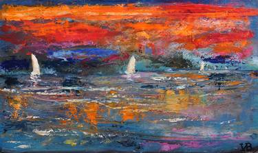 Print of Abstract Sailboat Paintings by ViBond Bondarenko