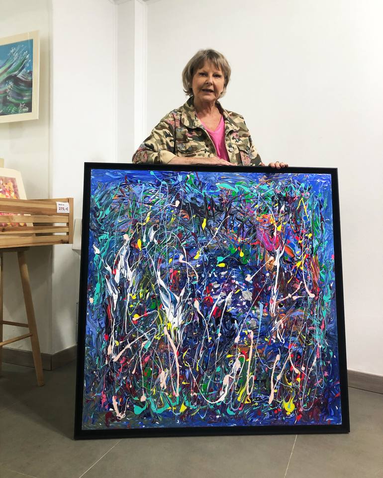 Original Conceptual Abstract Painting by Verad Vderad