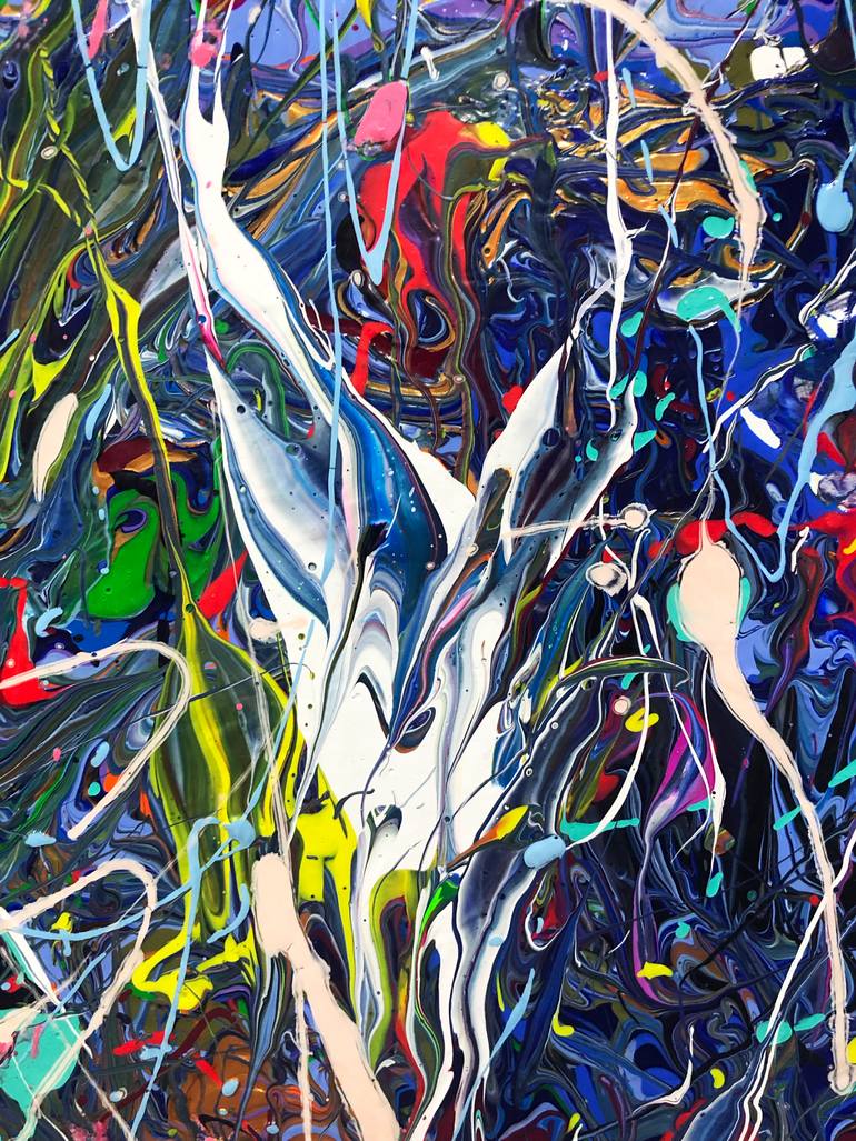 Original Conceptual Abstract Painting by Verad Vderad