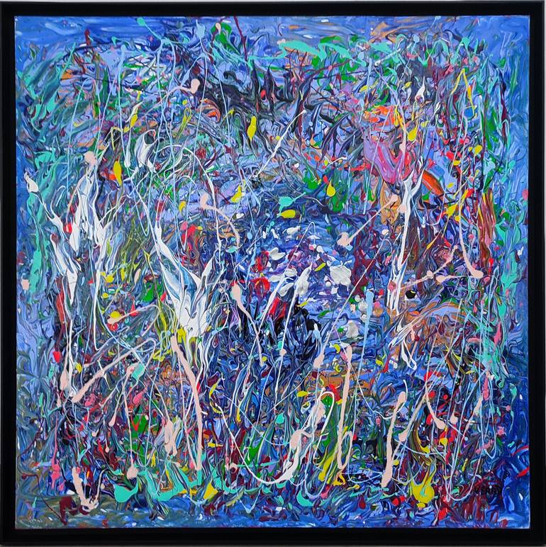 Original Conceptual Abstract Painting by Verad Vderad