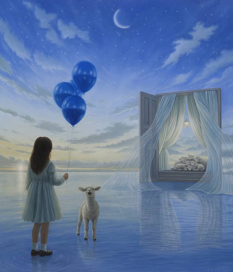 Original Fantasy Painting by Sungone Jung | Surrealism Art on Canvas | The way beyond