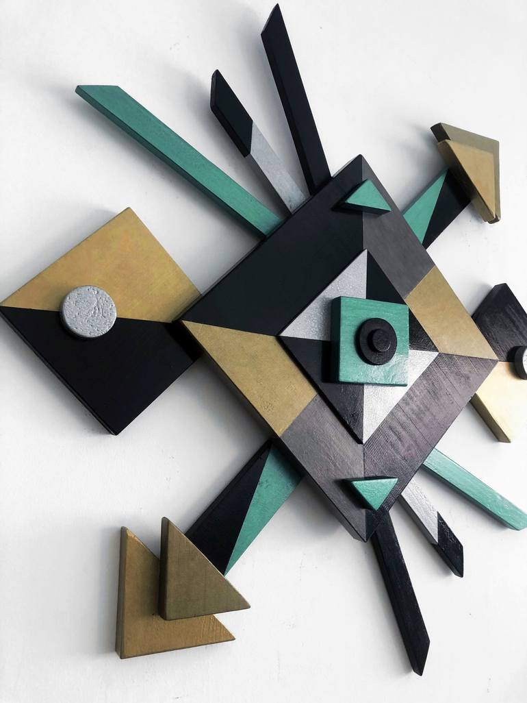 Original Cubism Abstract Sculpture by Mimi Eres