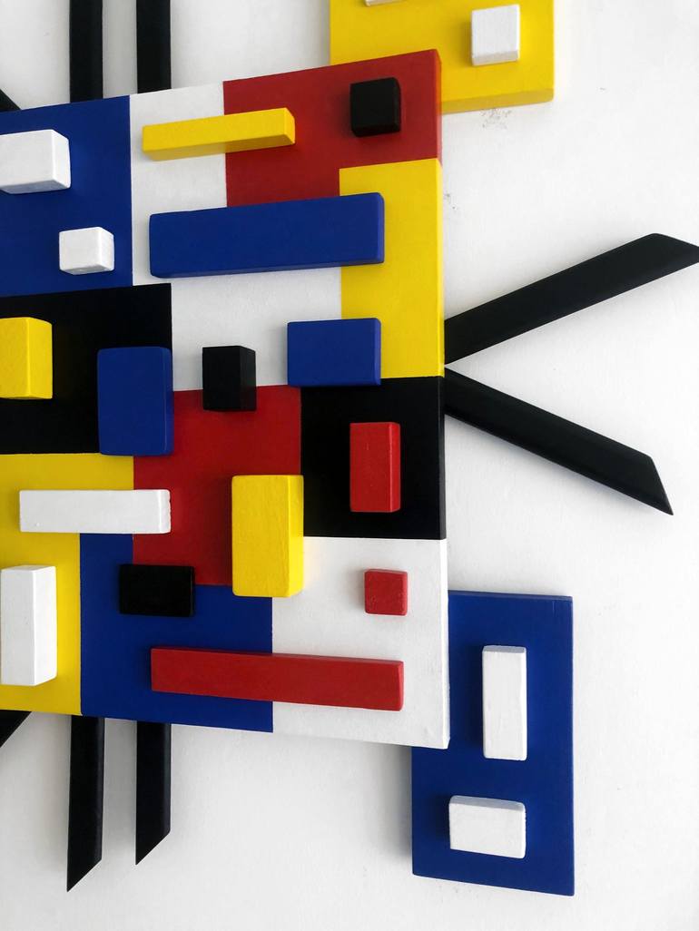 Original Cubism Abstract Sculpture by Mimi Eres