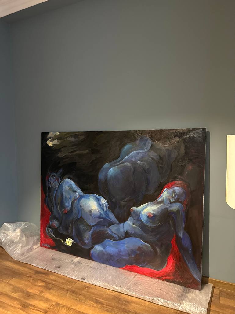 Original Expressionism Body Painting by Evgenia Novik