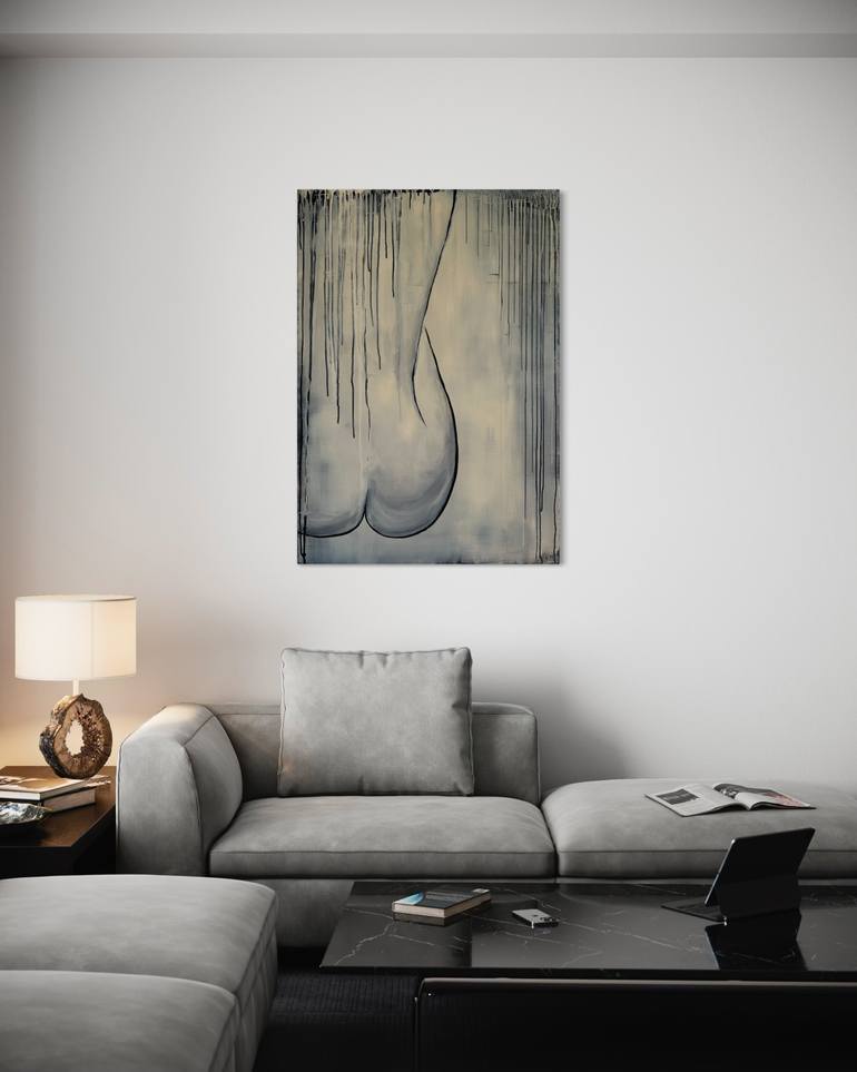 Original Abstract Nude Painting by Kristina Mallen