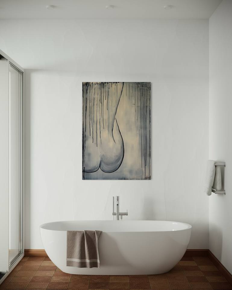 Original Abstract Nude Painting by Kristina Mallen