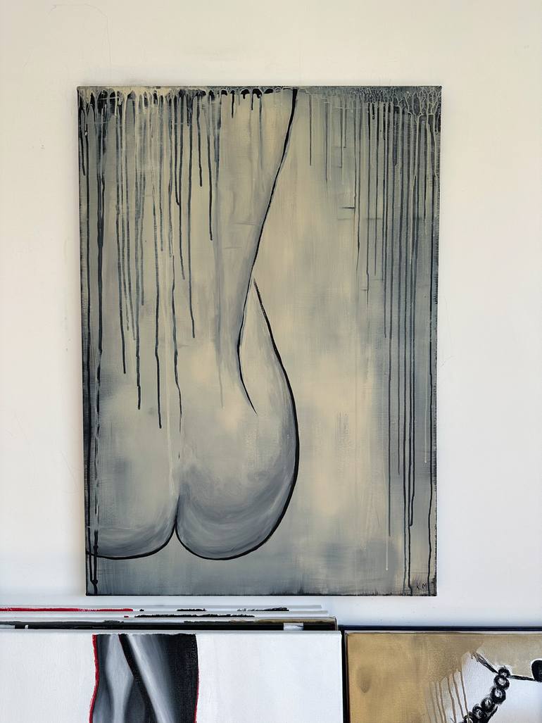 Original Abstract Nude Painting by Kristina Mallen