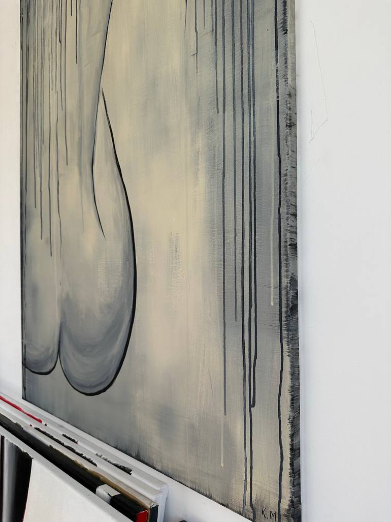 Original Abstract Nude Painting by Kristina Mallen