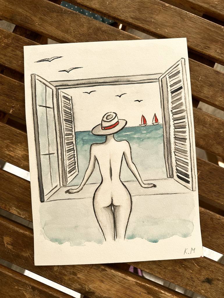 Original Nude Painting by Kristina Malashchenko