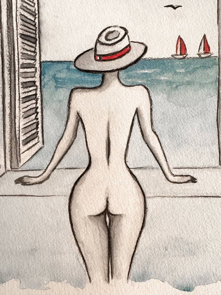 Original Figurative Nude Painting by Kristina Malashchenko