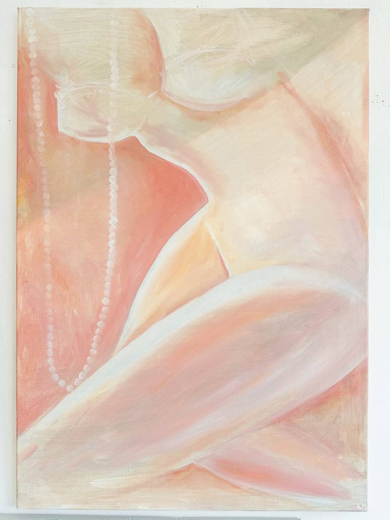 Original Figurative Nude Painting by Kristina Malashchenko