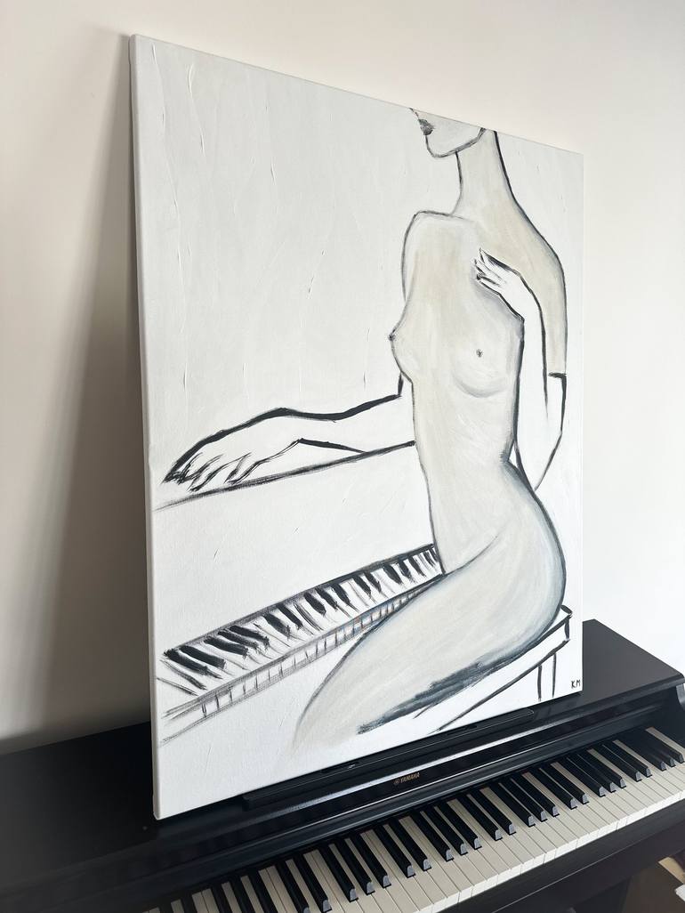 Original Figurative Nude Painting by Kristina Mallen